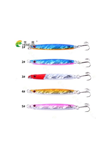 1 Adet 25g Metal Kurşun Balıkçılık Lures Hengjia Gerçekçi Pike Cazibesi
