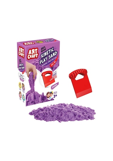 03689 Dede. Aksesuarlı Mor Kinetik Oyun Kumu 500  Gr