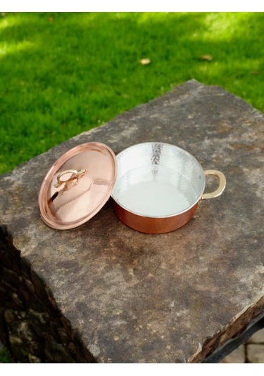 Pilav Tenceresi Bakır 20 Cm 2200 Ml