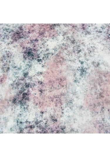 Nur Home Pudra-Gri Süngerli Kadife Lastikli Halı Örtüsü, Nrh-62 Çok Renkli