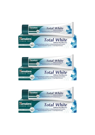 Himalaya Total White Bitkisel Beyazlatıcı Diş Macunu 3 x 100 ML
