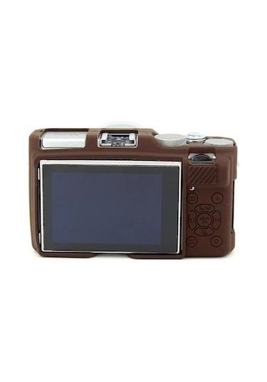 Pazly Fujifilm Xa3/xa10/xa5/xa20 Yumuşak Silikon Kılıf - Çizilmeye Karşı Koruyucu Kahve Kapağı