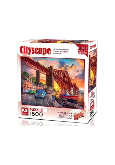 Ks Games Puzzle 1500 Parça Forth Bridge At Sunset 22039