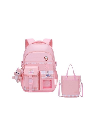 My Topped Kız Çocuk Okul Sırt Çantası Aygqoh, Pembe Renkli, Pratik Tasarım Pembe