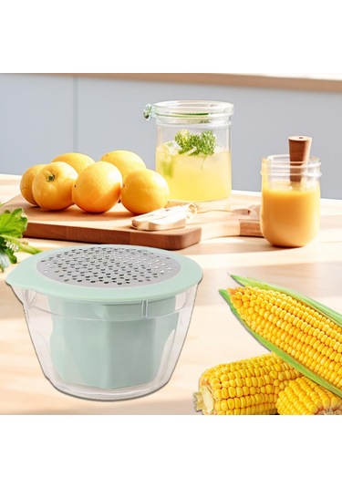 Suntek Mısır Soyma Aleti Ev Aileleri İçin Taşınabilir Mutfak Açık Yeşil