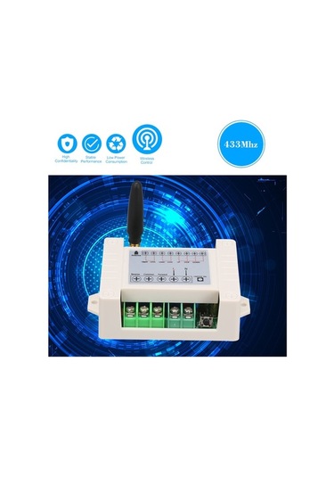 Moly Endüstriyel Kontrolörü + 3 Tuşlu Kumanda, 433mhz, Ac85-250v, Motor/perde Kontrolü, Ak-dl02c