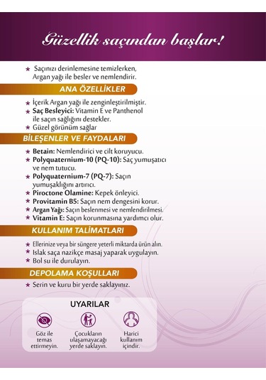 Cpiana Şampuan Argan Yağlı 400ml