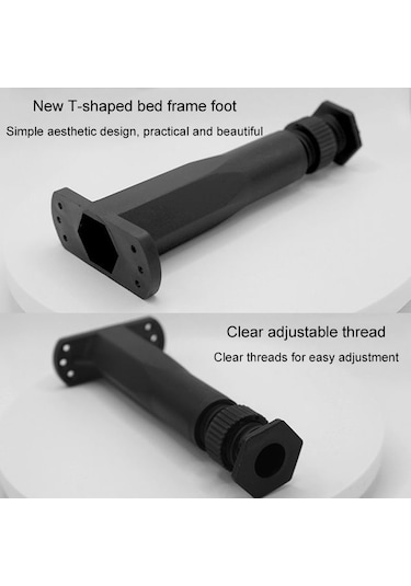 Sones 20-37cm Ayarlanabilir Yatak Altı Kiriş Destek Tutucu Geri Çekilebilir Mobilya Yükseltici Braketi