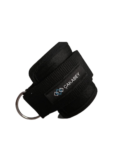 D Ring Fitness Ayak Bileği Ağırlık Çalışma Kemeri 1 Çift Siyah