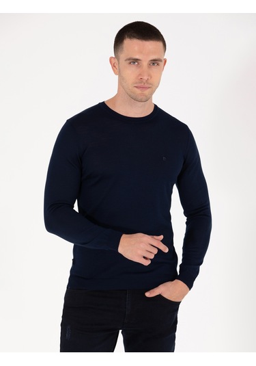 Pierre Cardin Erkek Lacivert Triko Kazak 50257301-vr033 Lacivert