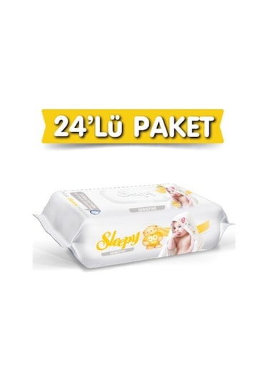 Sleepy Sensitive Islak Havlu 90'Lıx24 Paket=2160 Adet Islak