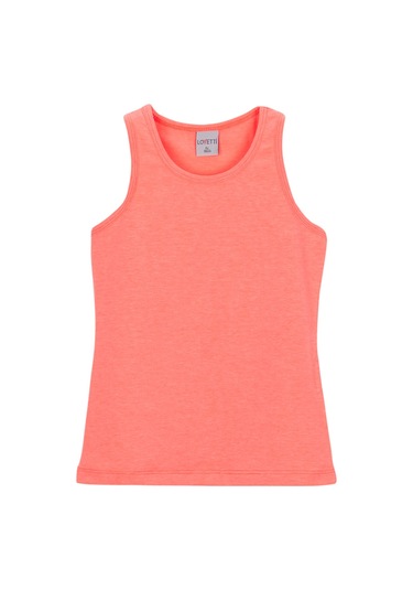 Lovetti Fosfor Turuncu Kız Çocuk Düz Basıc Yüzücü Atlet Turuncu