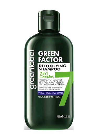 Greenlabel Green Factor 7 Bitkili Onarıcı Ve Yoğun Bakım Şampuanı 400 ML
