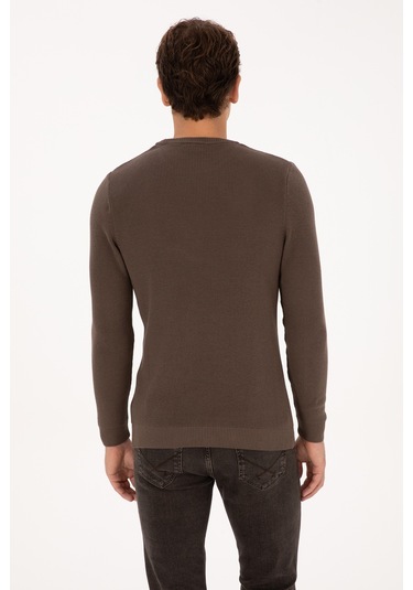 U.s. Polo Assn. Erkek Vizon Kazak /triko 50313667-vr052 Vizon