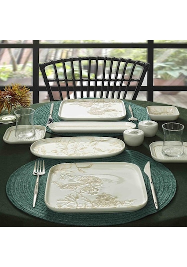 Pierre Cardin Aria 28 Parça Kahvaltı Takımı Krem