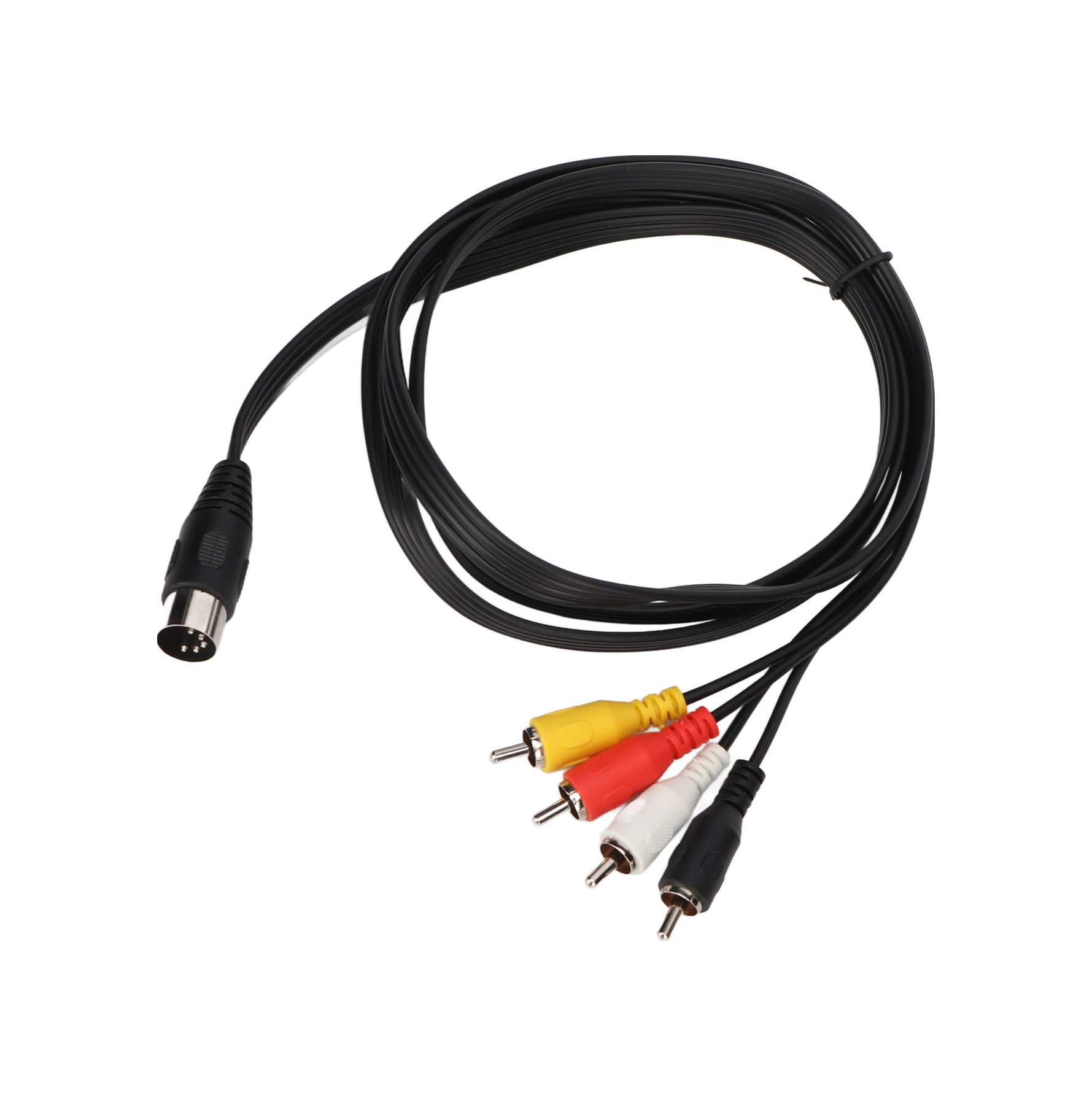 Shineyee 1.5m Saf Bakır Çekirdekli Din 5pin Erkekden 4rca Erkeğe Ses Kablosu - Pvc Kaplama, Çift Koruma, Plug & Play