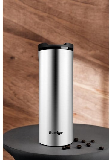 Stevig 2 Go Paslanmaz Çelik Termos Bardak 400 Ml Travel Mug Inox St-200 Inox