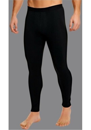 Erkek Siyah Termal Tayt Siyah