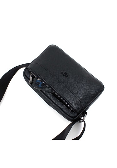 Unisex Siyah Orta Boy Askılı Postacı Omuz Çantası Siyah