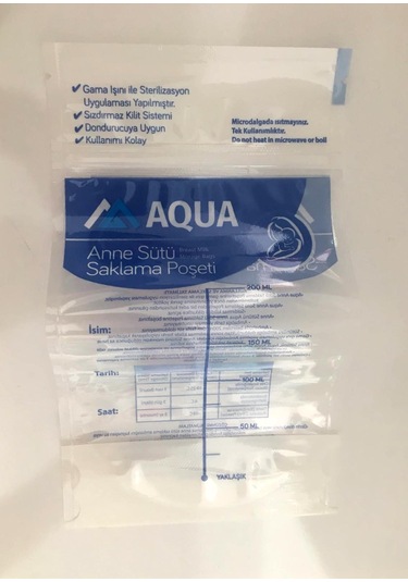 Aqua Anne Sütü Saklama Poşeti 25 Adet