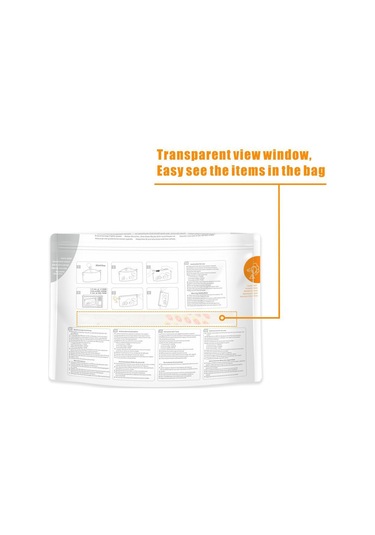 Geeksen Bimirth S5005 Tekrar Kullanılabilir Mikrodalga Sterilizatör Poşetleri Bebek Göğüs Pompası