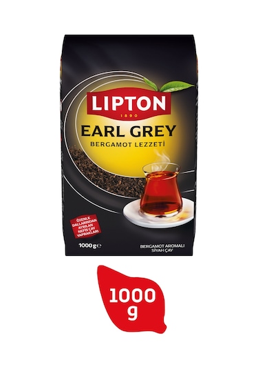 Lipton Earl Grey Bergamot Aromalı Siyah Dökme Çay 1 KG