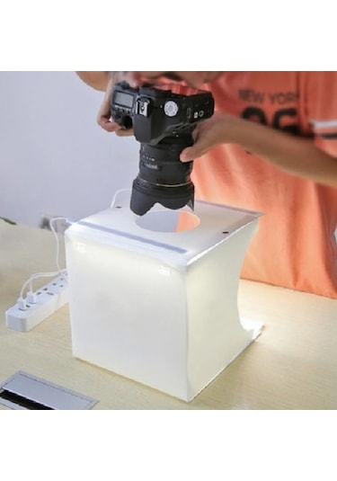 DP 40 x 40 CM Katlanabilir Ledli Ürün Çekim Çadırı