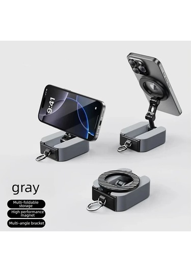 Cordial Siyah Manyetik Araç Telefon Tutucu - Seyahat Ve Ev Kullanımı İçin Ayarlanabilir