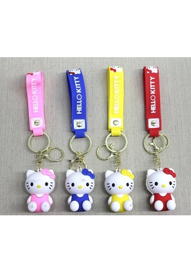Silikon Hello Kitty Anahtarlık Alk4248 Çok Renkli