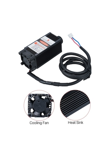 Novahub Lazer Gravür Modülü Optik Fokuslu Laser Engraving Module 3pın Interface 450nm 500mw Module Hea