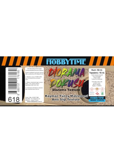 Hobbytime 618 50+18 Ml. Kaymaz Yüzey Malzemesi Anti Slip Texture -36597