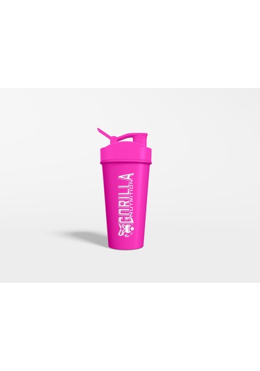 Gorilla Nutrition Shaker Pembe Üzeri Beyaz Baskılı