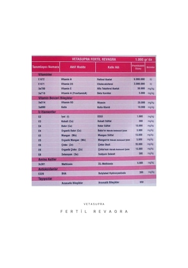 Vetasupra Fertil Revagra 500gr
