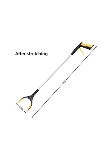 2pack 33 'dönen Çeneli Ekstra Uzun Grabber Reacher Yaşlılar İçin Parlak Sarı Mobilite Aracı 50 Mm Sarı