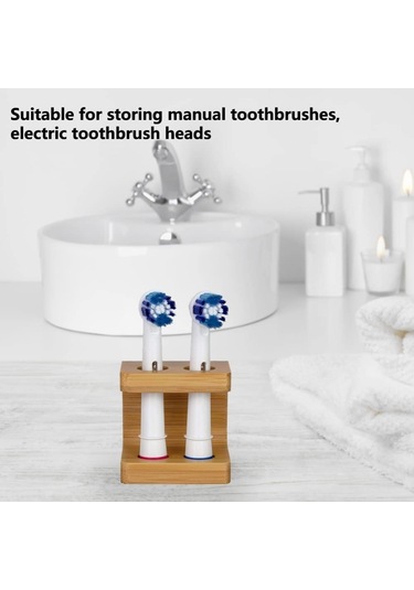 Bambu Diş Fırçası Başlığı Tutucu, Saklama, 4 Bölme Diğer