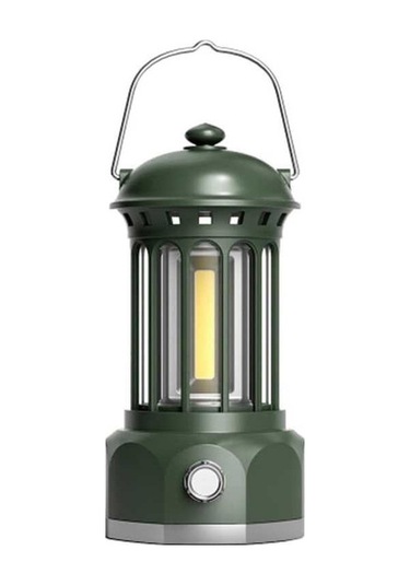 Dancemonkey Şarj Edilebilir Cob Kamp Işığı Retro Tarzı Çadır Asma Işık Fener Lambası Yürüyüş Akşam Partisi İçin, Boyut: L 001 Altın