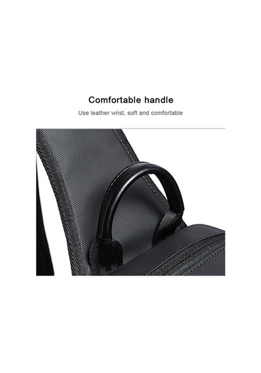 Ebitda Bange Outdoor Usb Şarj Portlu Tek Omuz Çantası Siyah 19x8x30cm 0.57kg Kapasiteli Oxford Bezi Siyah