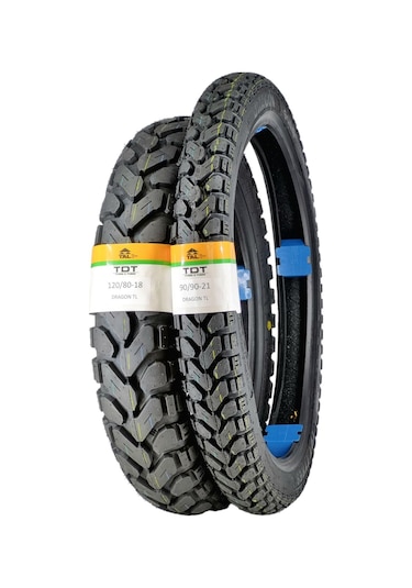 120/80-18 Ve 90/90-21 Tl Tubeless - Dubleks Lastik Takımı