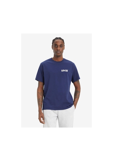 Levi's Relaxed Fıt Erkek Mavi T-shirt A2082-0197-4745 Mavi