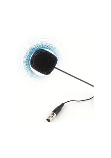 Sunshine011 Bej Rengi 4 Pin Xlr Mikrofonlu Kulaküstü Kulaklık Esnek Boyunlu Ve Ayarlanabilir