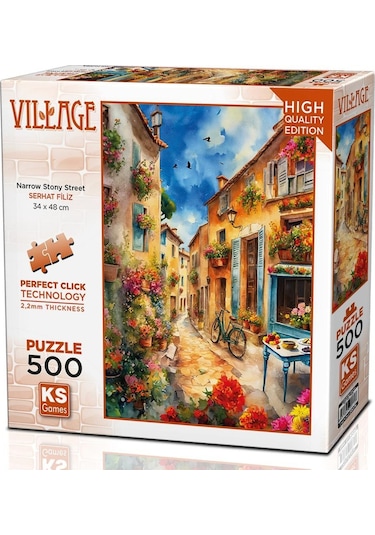 Ks Games 500 Parça Dar Taşlı Sokak Puzzle - Serhat Filiz