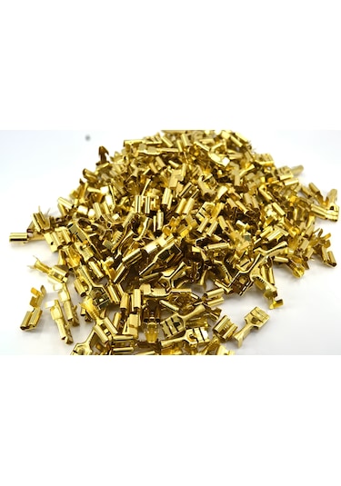 300 Adet 6.3mm Tırnaklı Dişi Fiş - Terminal - Kablo Ucu Sf 2d