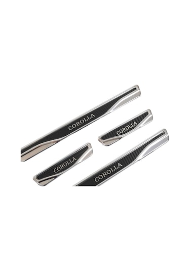 Toyota Corolla 4 Prç. Iç Kapı Eşiği Karbon Krom