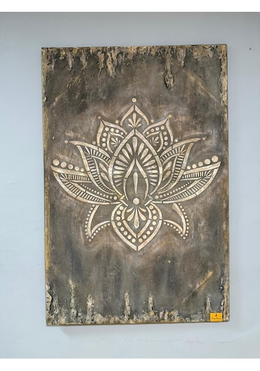 Kabartmalı Lotus Tablo