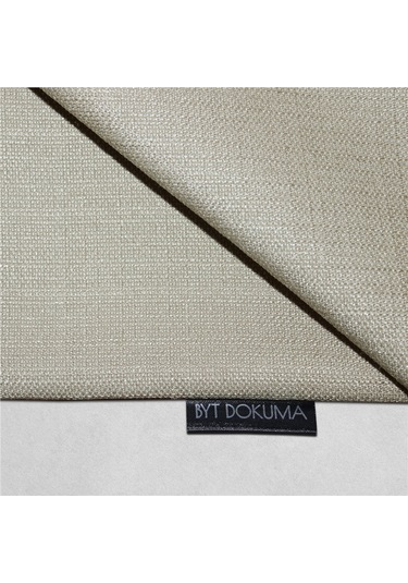 2'li Keten Görünümlü Kırlent Kılıfı Krem