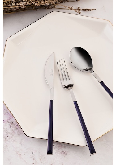 Karaca Salzburg Tekli Yemek Bıçağı 22 cm İndigo