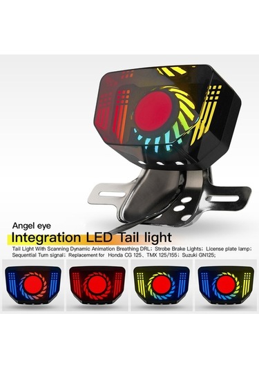 Ebitda Suzuki Gn İçin Nefes Alan Drl Led Arka Lambası, Fren Strobe, Animasyonlu