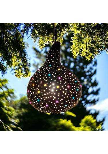 Dekoratif El Yapımı Su Kabağı Bahçe Aydınlatma Lambası