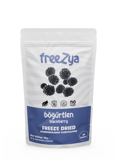 Freezya Freeze Dried Dondurularak Kurutulmuş Böğürtlen 15 G