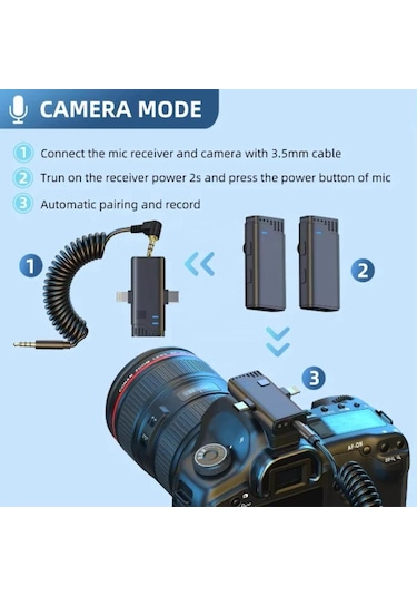 Yeni 3 İn 1 Taşınabilir Yaka Mikrofonu Taşınabilir Şarj Kutusu